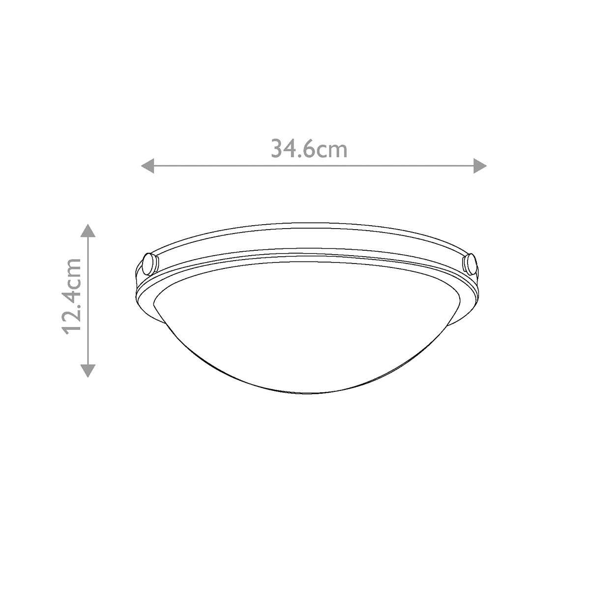 Потолочный светильник цвета латунь с полусферическим матовым белым плафоном Hinkley в Липецке