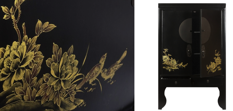 Шкаф Chinese Bird Black Шкаф Chinese Bird Black - Loft-Concept в Липецке