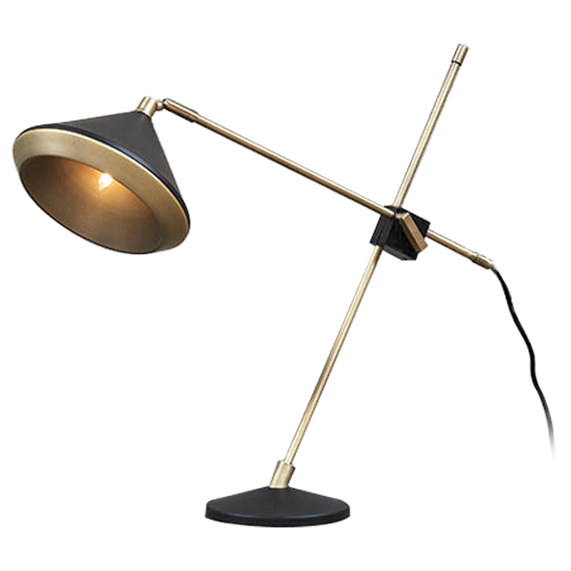 Настольная лампа Bert Frank Table Lamp Черный Золотой Настольная лампа Bert Frank Table Lamp Черный Золотой в Липецке | Loft Concept