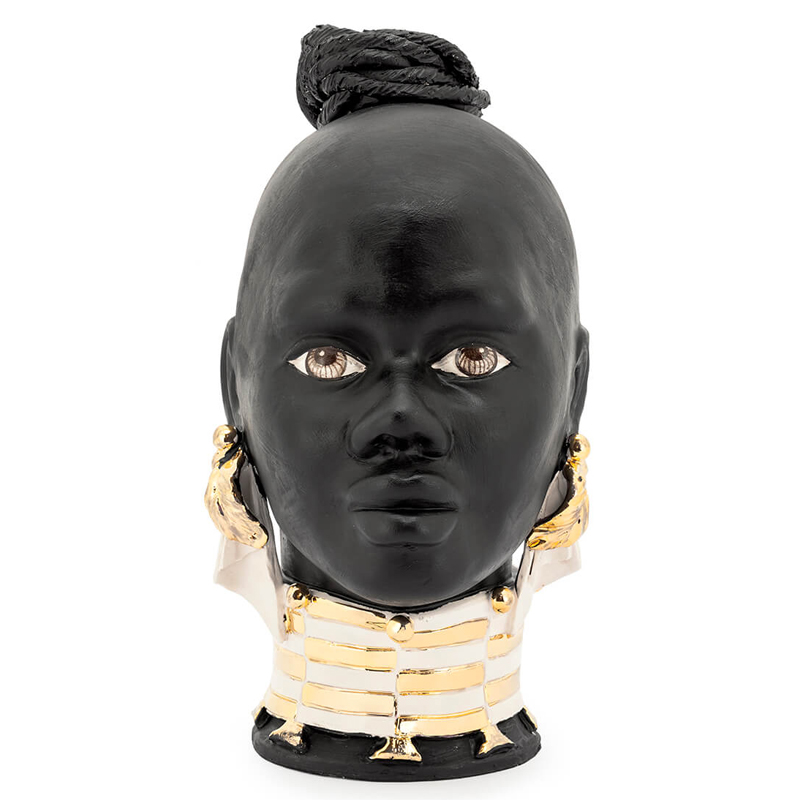 Статуэтка MASAI gold Черный Глянцевое золото Статуэтка MASAI gold Черный Глянцевое золото в Липецке | Loft Concept