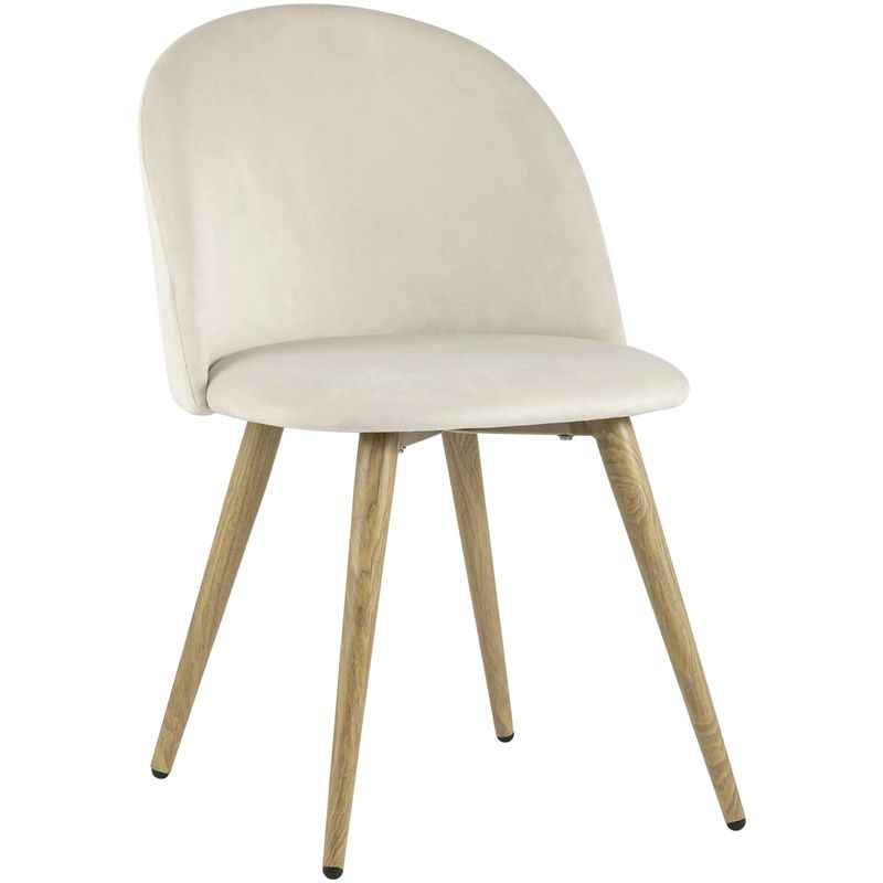 Стул Miruna Chair II Молочный Велюр Молочный Древесина Стул Miruna Chair II Молочный Велюр Молочный Древесина в Липецке | Loft Concept