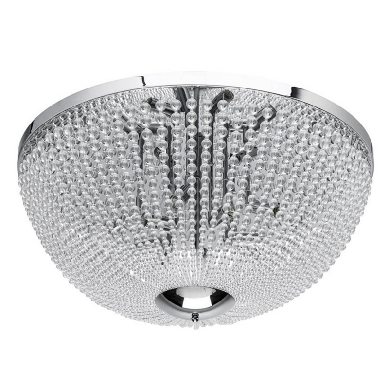 Потолочный светильник Virginia Clear Beads ceiling Chrome L Хром Прозрачное Стекло Потолочный светильник Virginia Clear Beads ceiling Chrome L Хром Прозрачное Стекло в Липецке | Loft Concept