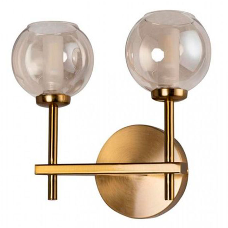 Бра RH Boule de Cristal Double Wall Lamp amber Gold Золотой Амбре янтарь Бра RH Boule de Cristal Double Wall Lamp amber Gold Золотой Амбре янтарь в Липецке | Loft Concept