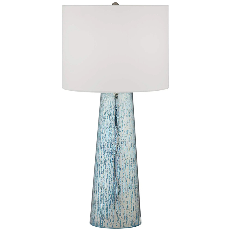 Настольная лампа Claire Lampshade Table Lamp Голубой Белый Настольная лампа Claire Lampshade Table Lamp Голубой Белый в Липецке | Loft Concept