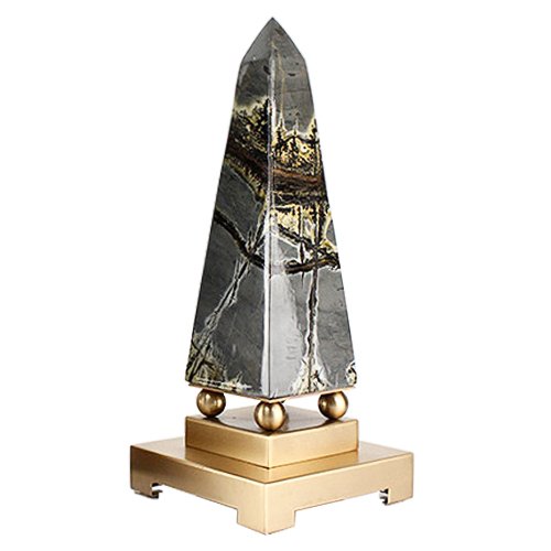 Статуэтка Stone Obelisk Серый Латунь Статуэтка Stone Obelisk Серый Латунь в Липецке | Loft Concept