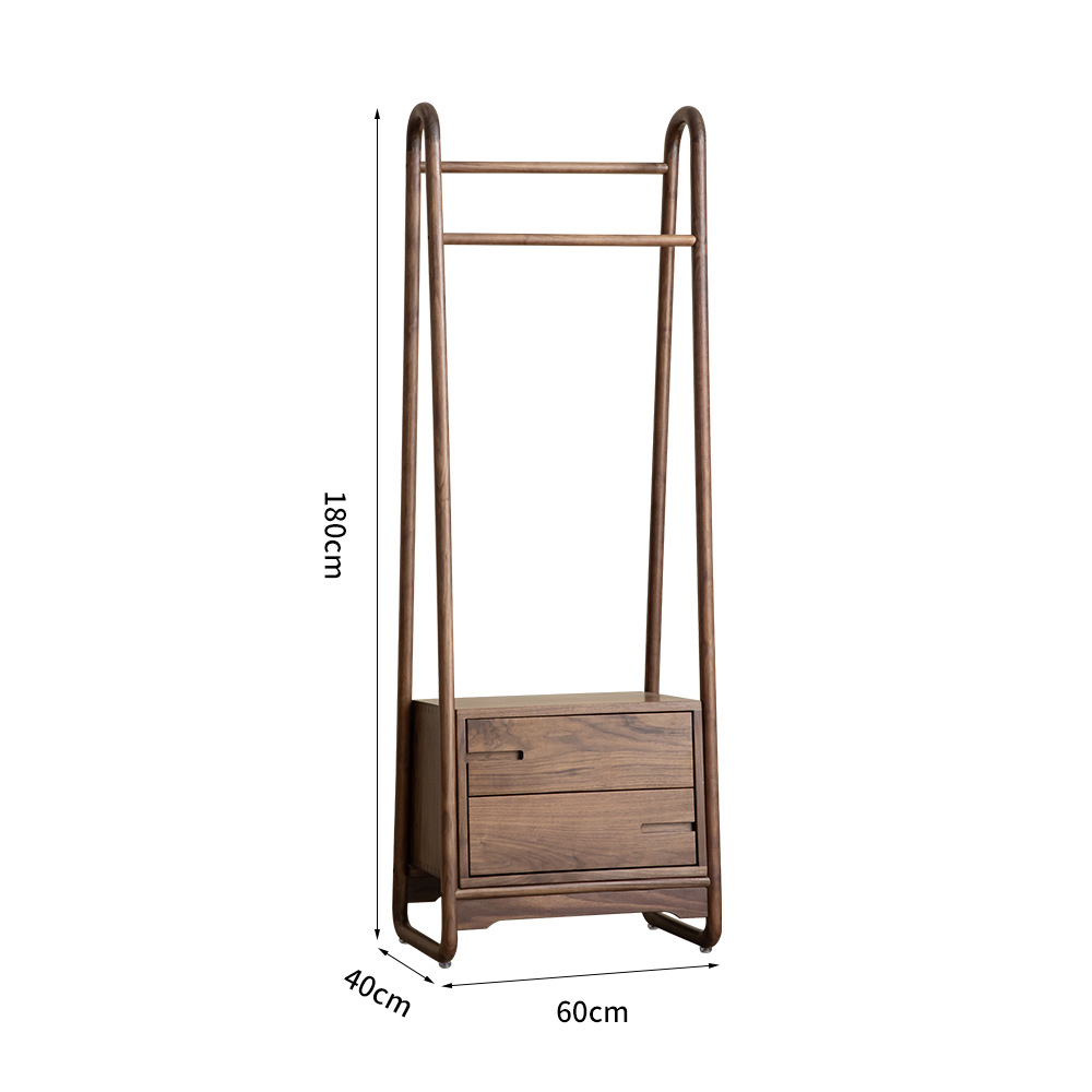 Вешалка деревянная с 2- мя ящиками Moon Walnut Furniture Вешалка деревянная с 2- мя ящиками Moon Walnut Furniture в Липецке