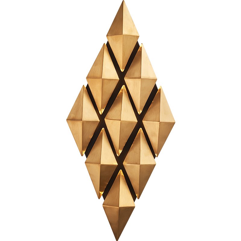 Бра Honeycomb Gold lozenges Wall Lamp Золотой Бра Honeycomb Gold lozenges Wall Lamp Золотой в Липецке | Loft Concept