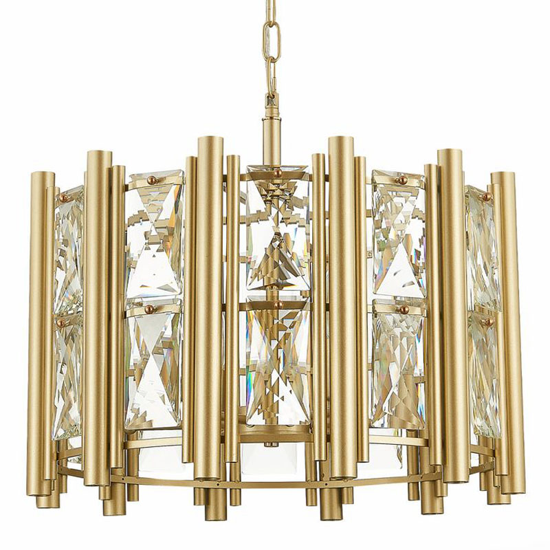 Люстра Rivelen Chandelier D50 Золотой Шампань Прозрачное Стекло Люстра Rivelen Chandelier D50 Золотой Шампань Прозрачное Стекло в Липецке | Loft Concept