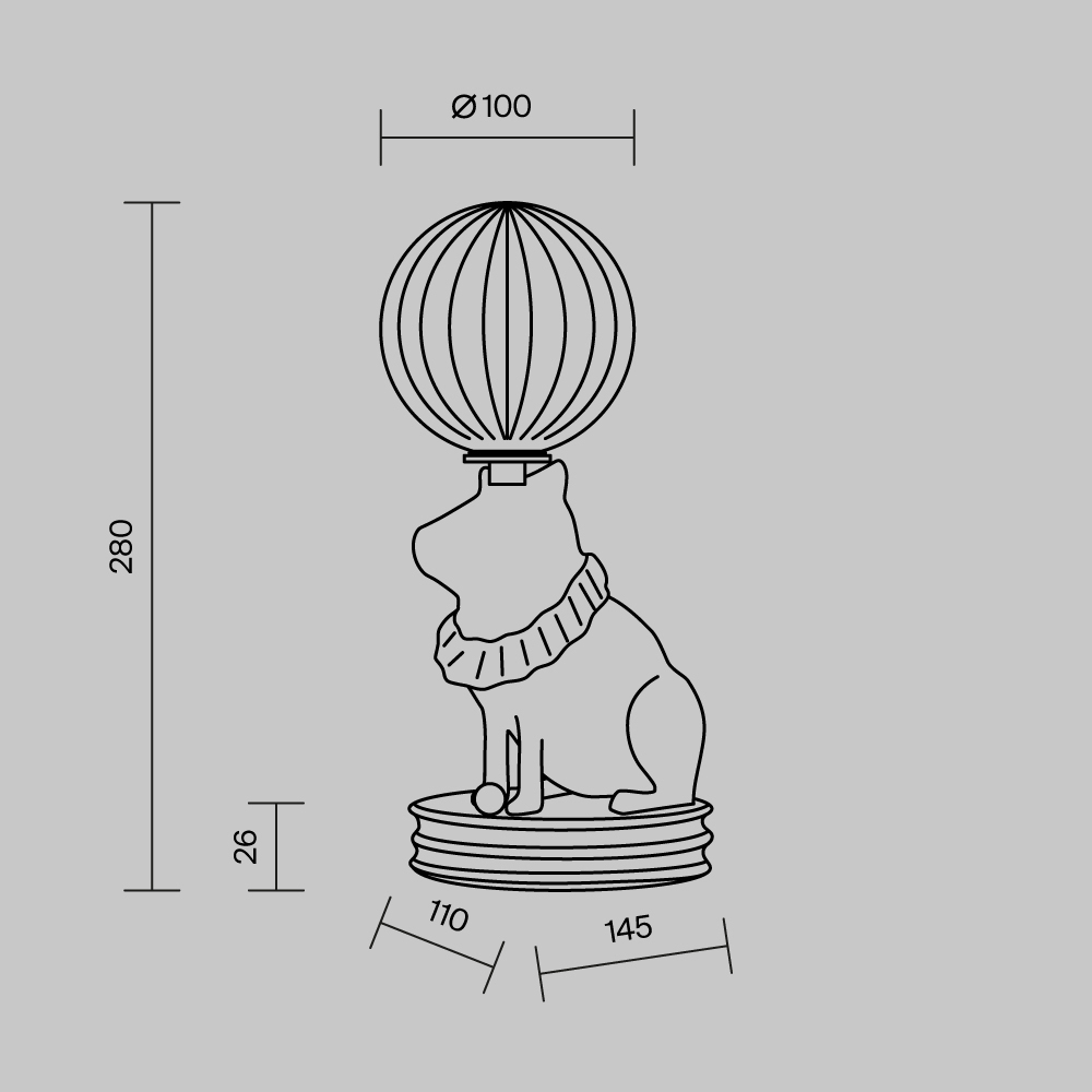 Настольный светильник Senor Capybara 3000К 5Вт в Липецке