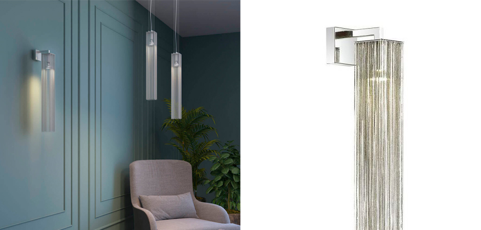 Бра Atlantis Chain Nickel One Sconces Бра Atlantis Chain Nickel One Sconces - Loft-Concept в Липецке