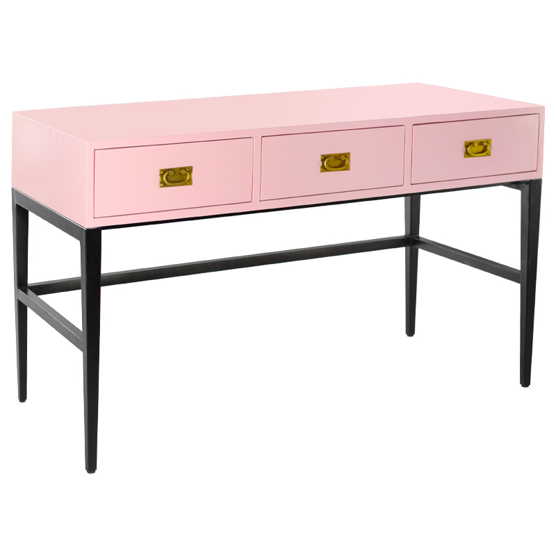 Консоль Orpha Console Розовый Черный Золотой Консоль Orpha Console Розовый Черный Золотой в Липецке | Loft Concept