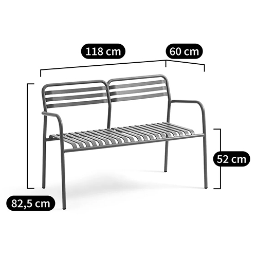 Скамья из алюминия Mack Metal Bench Green Скамья из алюминия Mack Metal Bench Green в Липецке