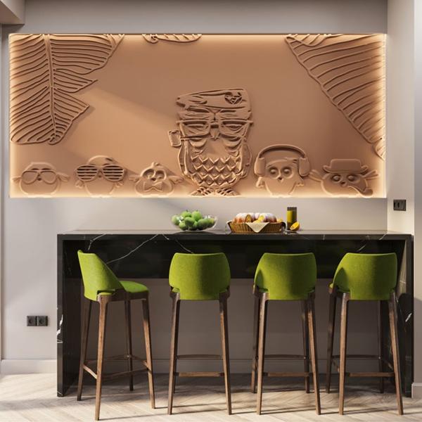 Барельеф OWLS Барельеф OWLS в Липецке | Loft Concept