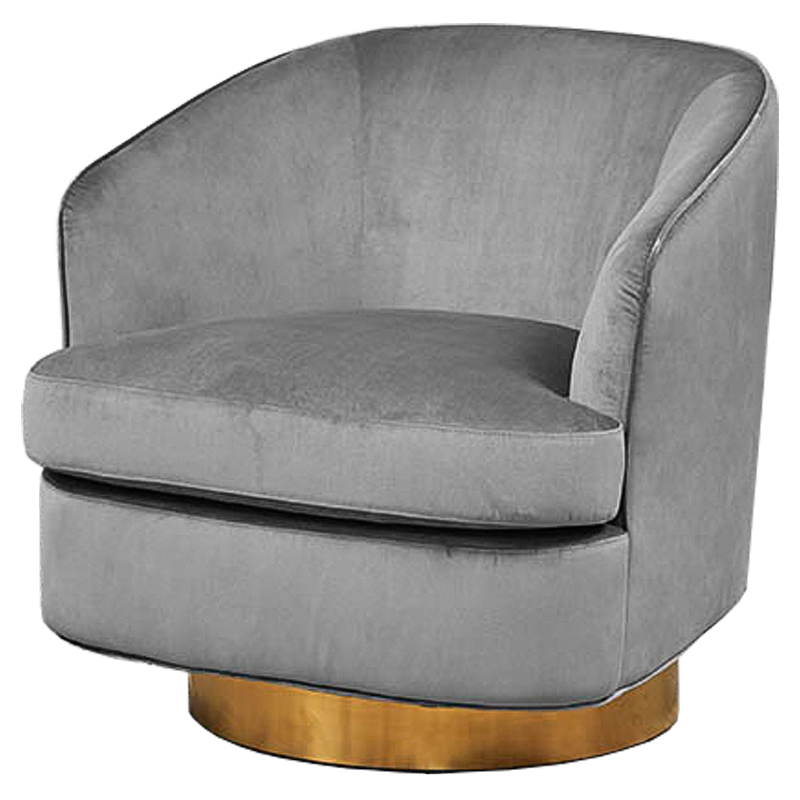 Кресло Stardust Armchair Grey Серый Латунь Кресло Stardust Armchair Grey Серый Латунь в Липецке | Loft Concept