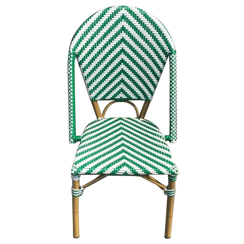 Стул ротанг Wicker Jerome Rattan Chair Green Зеленый Белый Древесина Стул ротанг Wicker Jerome Rattan Chair Green Зеленый Белый Древесина в Липецке | Loft Concept
