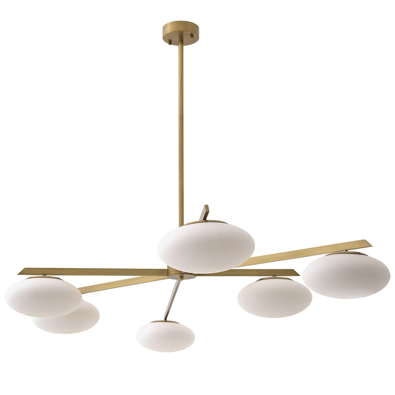 Люстра Eichholtz Chandelier Evergreen L Латунь Белый Люстра Eichholtz Chandelier Evergreen L Латунь Белый в Липецке | Loft Concept