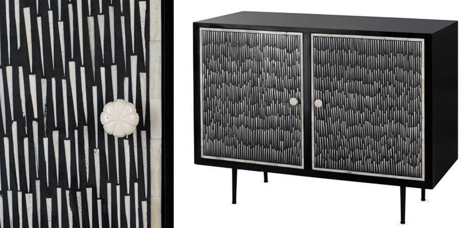 Буфет инкрустированный Inlaid Bone Black and white Буфет инкрустированный Inlaid Bone Black and white - Loft-Concept в Липецке