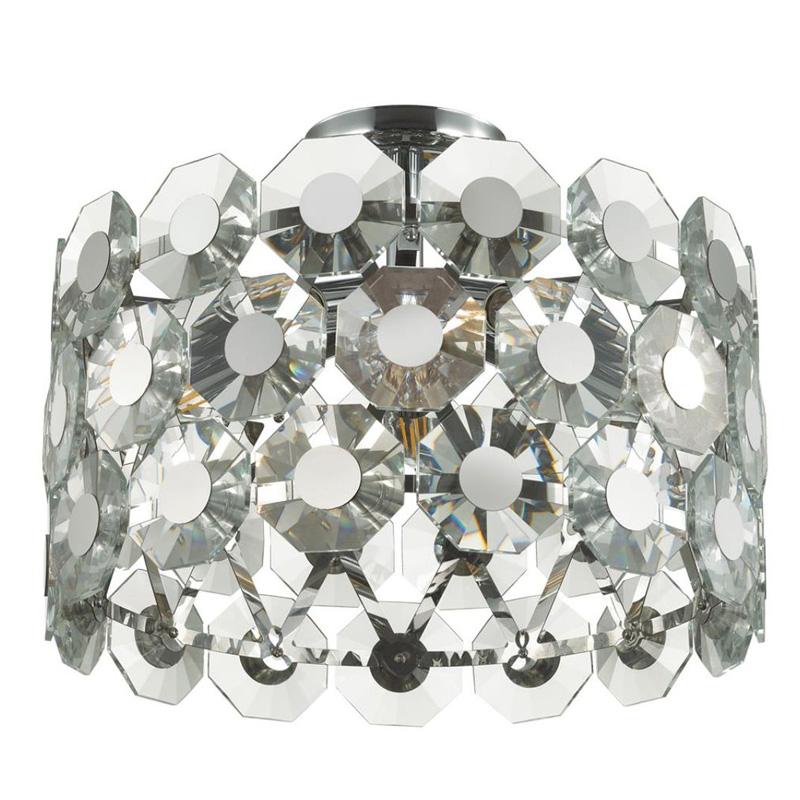 Потолочный светильник Crystal Octagons Chrome Хром Прозрачное Стекло Потолочный светильник Crystal Octagons Chrome Хром Прозрачное Стекло в Липецке | Loft Concept