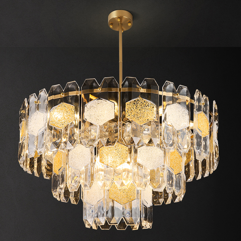 Люстра Oswalda Round Chandelier Золотой Люстра Oswalda Round Chandelier Золотой в Липецке | Loft Concept