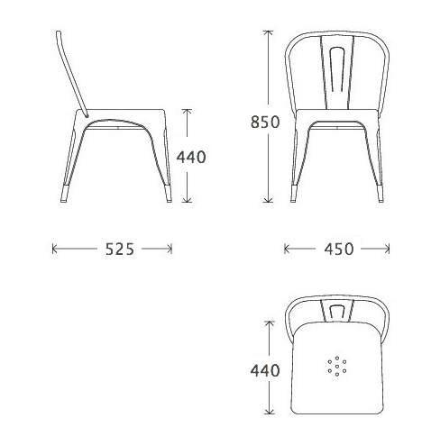 Кухонный стул Tolix Chair в Липецке
