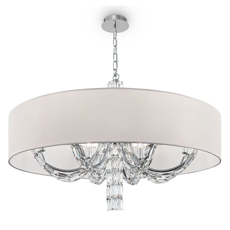 Люстра Damiana Chandelier 88 Белый Хром Люстра Damiana Chandelier 88 Белый Хром в Липецке | Loft Concept