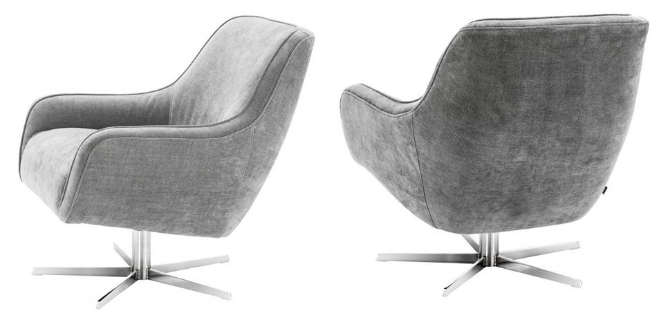 Кресло Eichholtz Swivel Chair Serena Grey Кресло Eichholtz Swivel Chair Serena Grey - Loft-Concept в Липецке