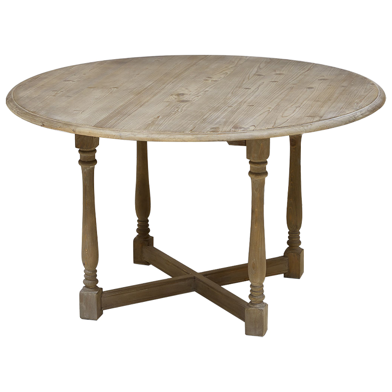Стол круглый Morse Table из массива сосны Древесина Стол круглый Morse Table из массива сосны Древесина в Липецке | Loft Concept