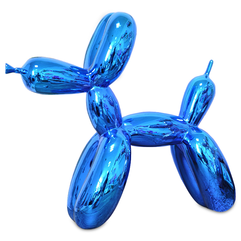 Статуэтка Jeff Koons Balloon Dog shining blue Светло-синий Статуэтка Jeff Koons Balloon Dog shining blue Светло-синий в Липецке | Loft Concept