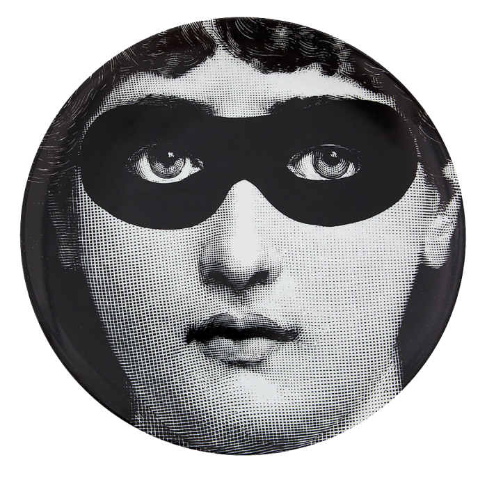 Декоративная тарелка Fornasetti 022 Черный Декоративная тарелка Fornasetti 022 Черный в Липецке | Loft Concept