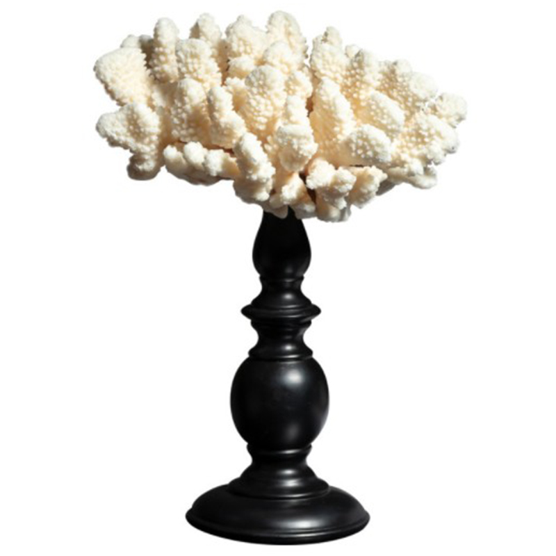 Статуэтка White Coral Decor Белый Черный Статуэтка White Coral Decor Белый Черный в Липецке | Loft Concept
