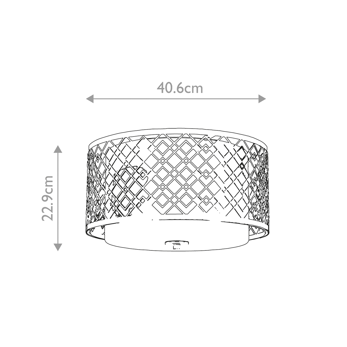 Потолочный светильник золотого цвета с каркасом в виде геометрических ромбов Elstead Lighting в Липецке