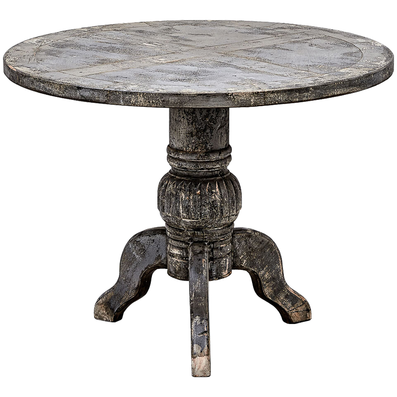 Обеденный стол Estela Dinner Table Винтажный черный Обеденный стол Estela Dinner Table Винтажный черный в Липецке | Loft Concept
