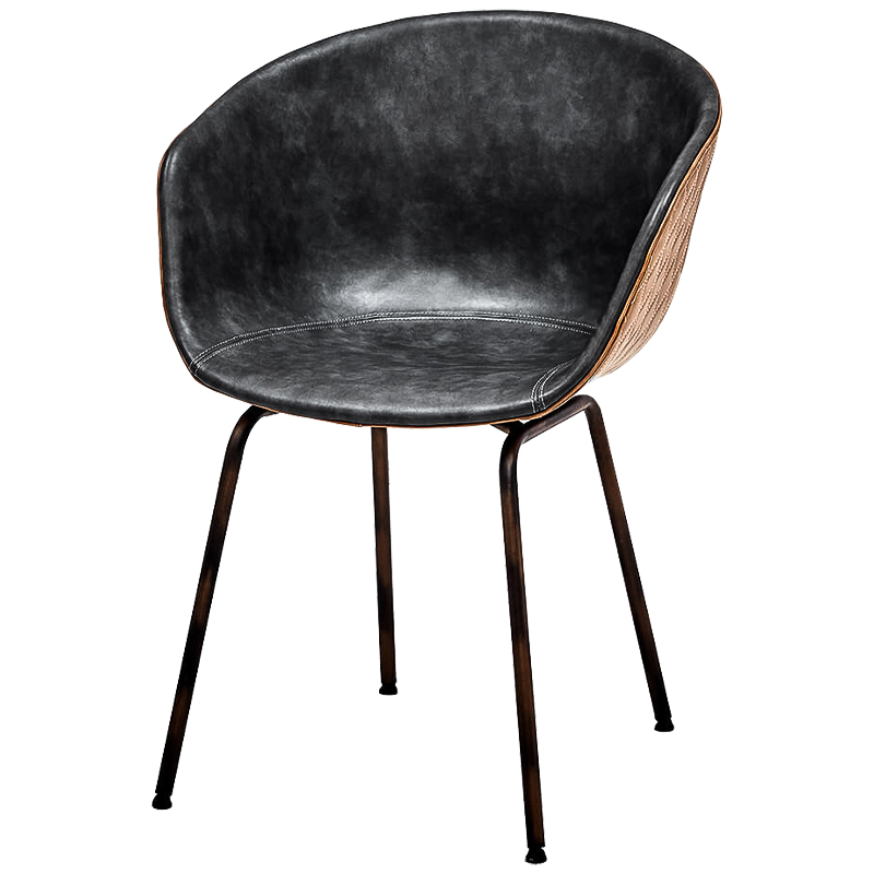 Стул Combi Caramel and Graphite Stool Черный Карамель Темная бронза Стул Combi Caramel and Graphite Stool Черный Карамель Темная бронза в Липецке | Loft Concept