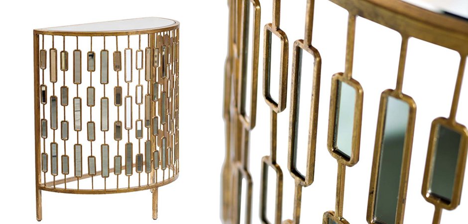 Консоль зеркальная Mirror Inserts Сonsole Консоль зеркальная Mirror Inserts Сonsole - Loft-Concept в Липецке