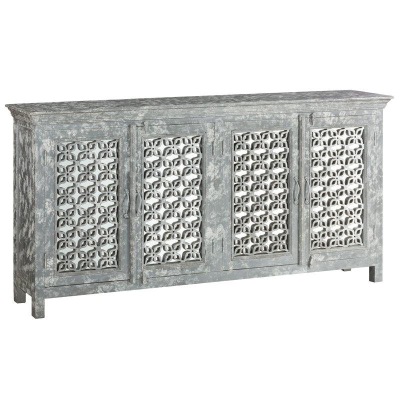 Комод в стиле прованс с декорированным резным фасадом Asger Provence Chest of Drawers Серый Комод в стиле прованс с декорированным резным фасадом Asger Provence Chest of Drawers Серый в Липецке | Loft Concept