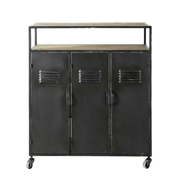Комод в стиле Индастриал Industrial Kraft Chest Черный Комод в стиле Индастриал Industrial Kraft Chest Черный в Липецке | Loft Concept