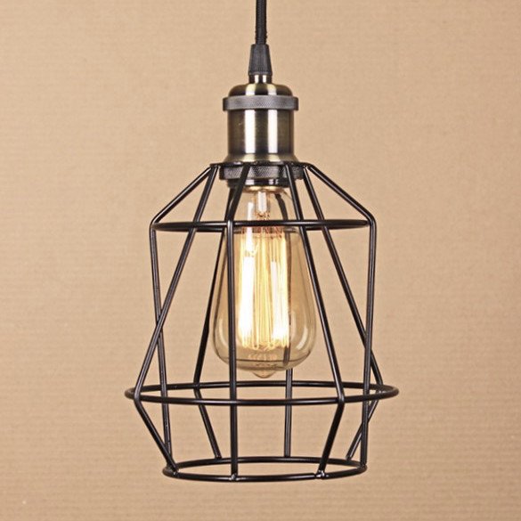 Подвесной светильник Wire Cage Pendant Pripl Black Черный Подвесной светильник Wire Cage Pendant Pripl Black Черный в Липецке | Loft Concept