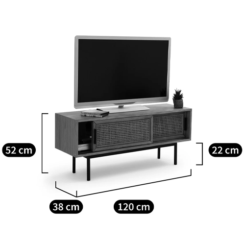 ТВ-тумба из дуба и плетеного ротанга Wicker Chasey TV Stand ТВ-тумба из дуба и плетеного ротанга Wicker Chasey TV Stand в Липецке