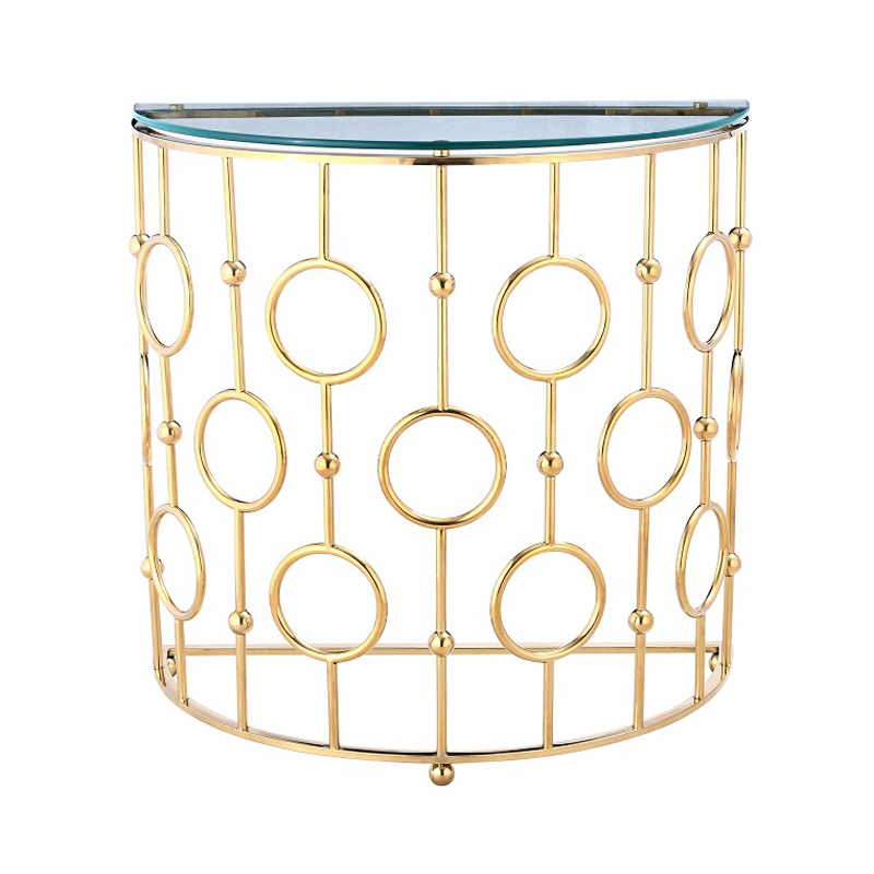 Консоль Console Insignia Rings gold Золотой Консоль Console Insignia Rings gold Золотой в Липецке | Loft Concept