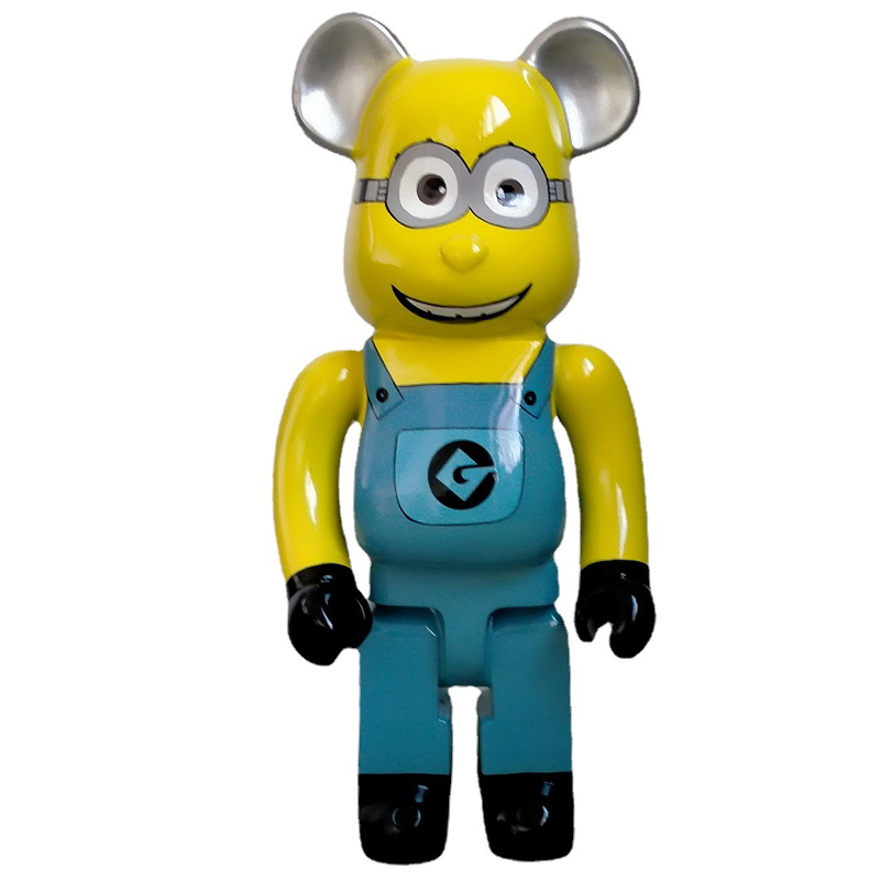 Статуэтка Bearbrick Minion Dave Синий Желтый Черный Статуэтка Bearbrick Minion Dave Синий Желтый Черный в Липецке | Loft Concept