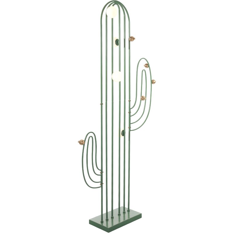 CACTUS Напольный светильник в виде кактуса Зеленый Золотой CACTUS Напольный светильник в виде кактуса Зеленый Золотой в Липецке | Loft Concept