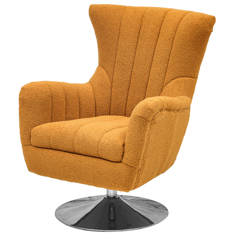 Кресло Reynold Armchair Горчичный Хром Кресло Reynold Armchair Горчичный Хром в Липецке | Loft Concept