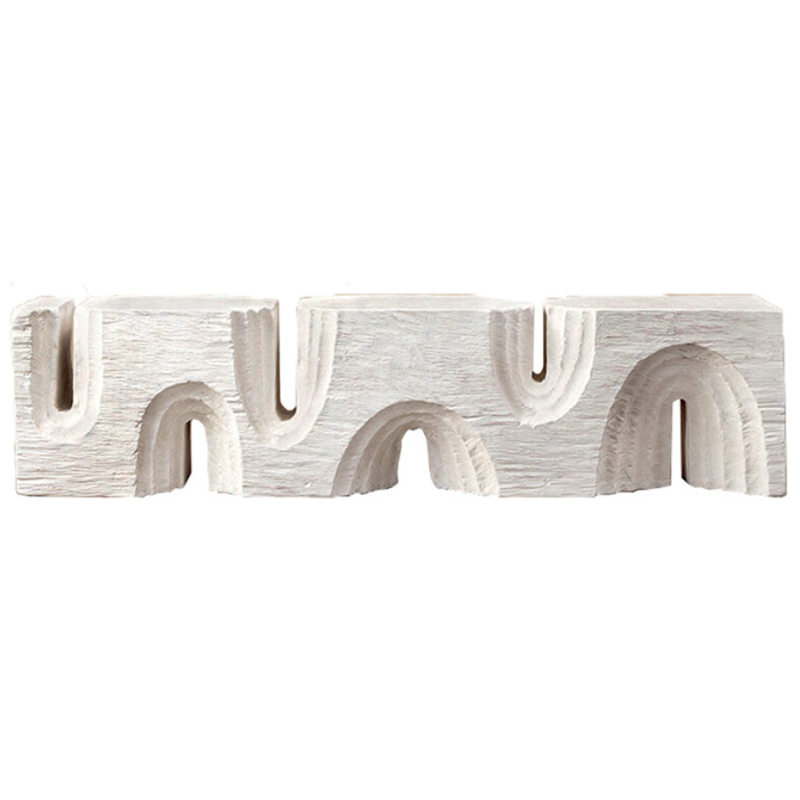 Банкетка Kelly Wearstler Echo Long Bench Белый Банкетка Kelly Wearstler Echo Long Bench Белый в Липецке | Loft Concept