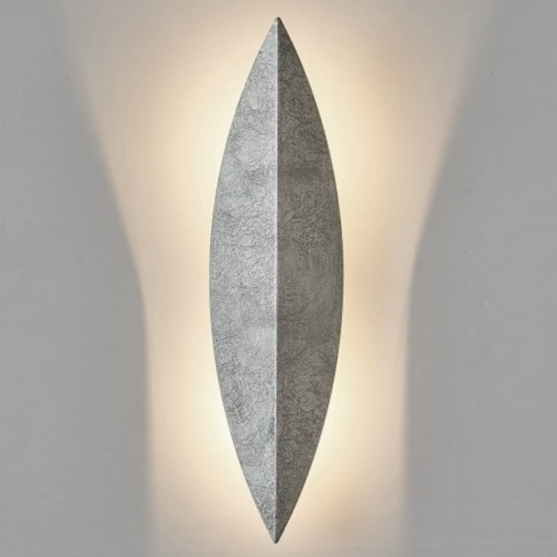 Art Deco Leaf Wall Lamp Silver Серебряный Art Deco Leaf Wall Lamp Silver Серебряный в Липецке | Loft Concept