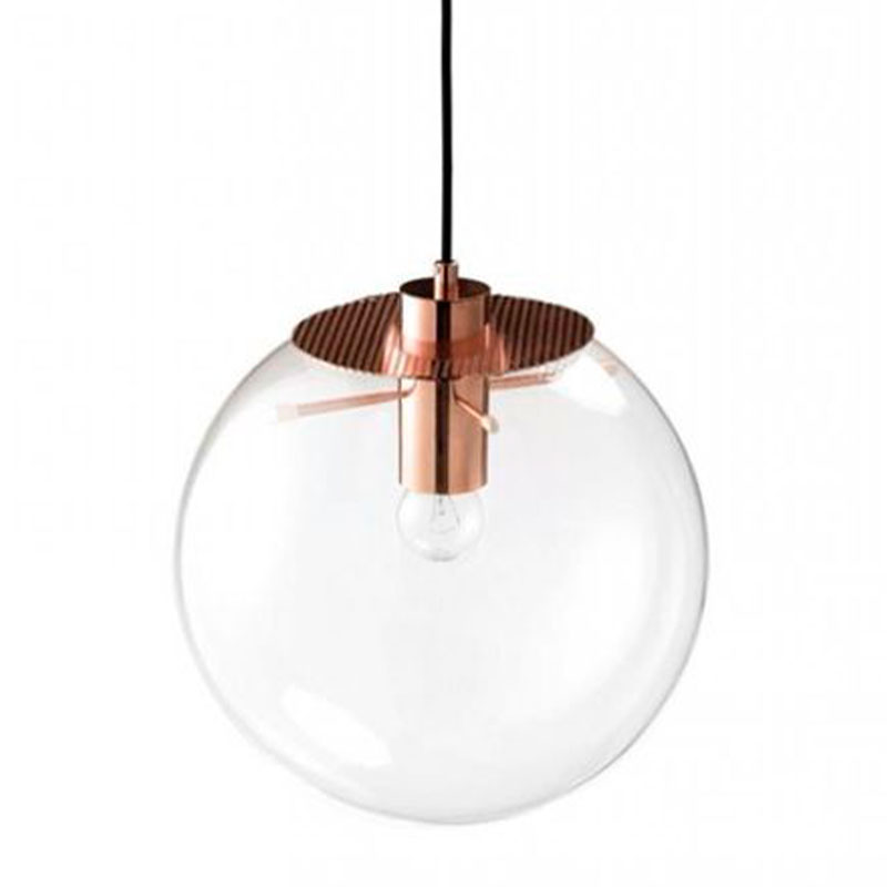 Подвесной светильник Selene Glass Ball Ceiling Lights Gold 40 cm Медь Прозрачное Стекло Подвесной светильник Selene Glass Ball Ceiling Lights Gold 40 cm Медь Прозрачное Стекло в Липецке | Loft Concept