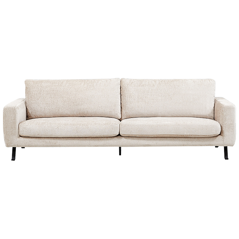 Диван Rowse Beige Sofa Бежевый Черный Диван Rowse Beige Sofa Бежевый Черный в Липецке | Loft Concept