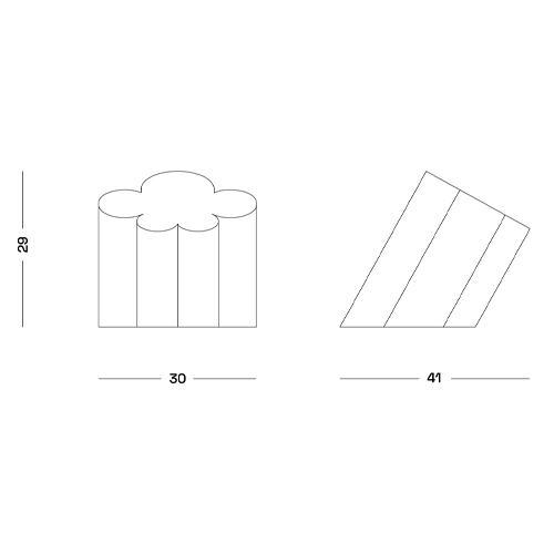 Настольная дизайнерская лампа Poltronova Passiflora Yellow Table Lamp в Липецке