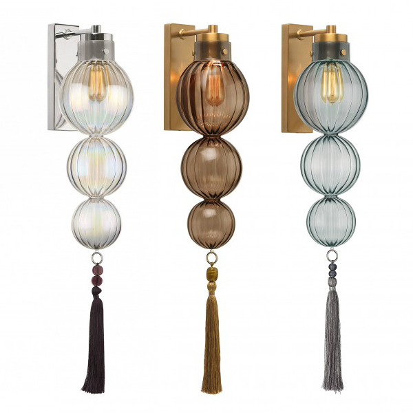 Бра Heathfield Lighting - Medina Wall Латунь Прозрачный Коричневый Голубой Хром Бра Heathfield Lighting - Medina Wall Латунь Прозрачный Коричневый Голубой Хром в Липецке | Loft Concept