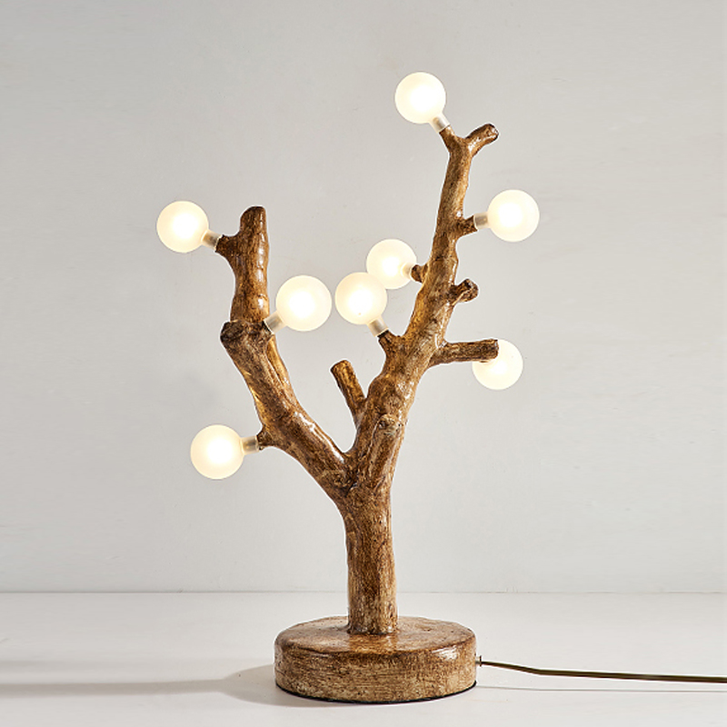 Настольная лампа Tree branch Table Lamp Коричневый Белый Настольная лампа Tree branch Table Lamp Коричневый Белый в Липецке | Loft Concept