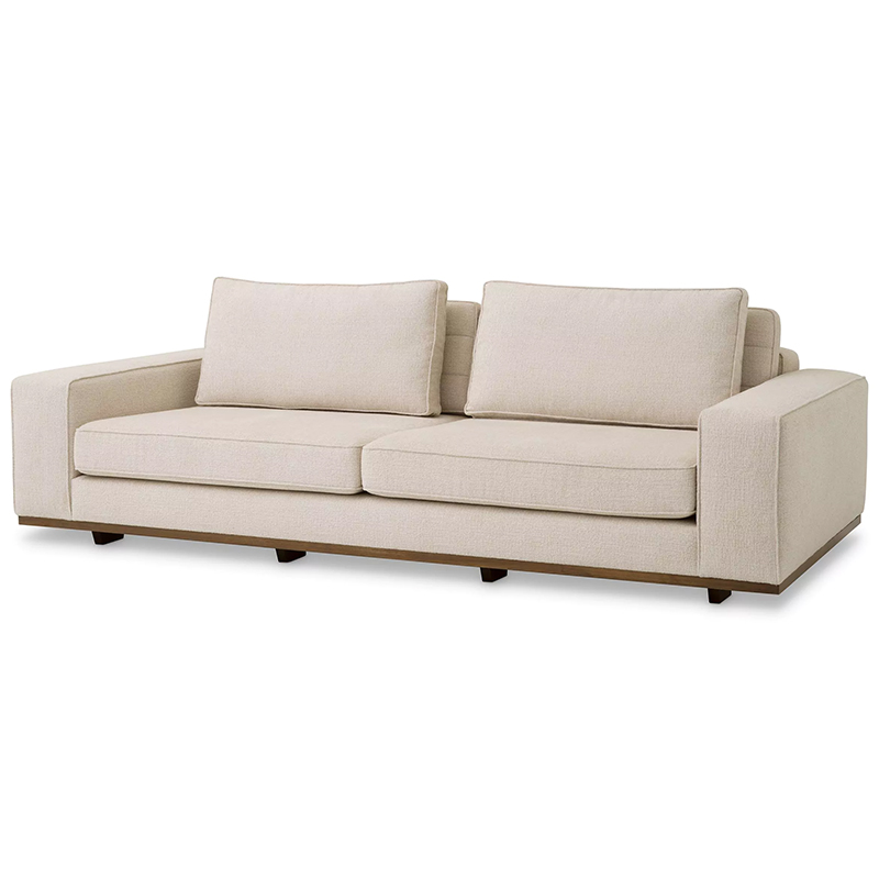 Диван Eichholtz Sofa Aurora S Бежевый Коричневый Диван Eichholtz Sofa Aurora S Бежевый Коричневый в Липецке | Loft Concept
